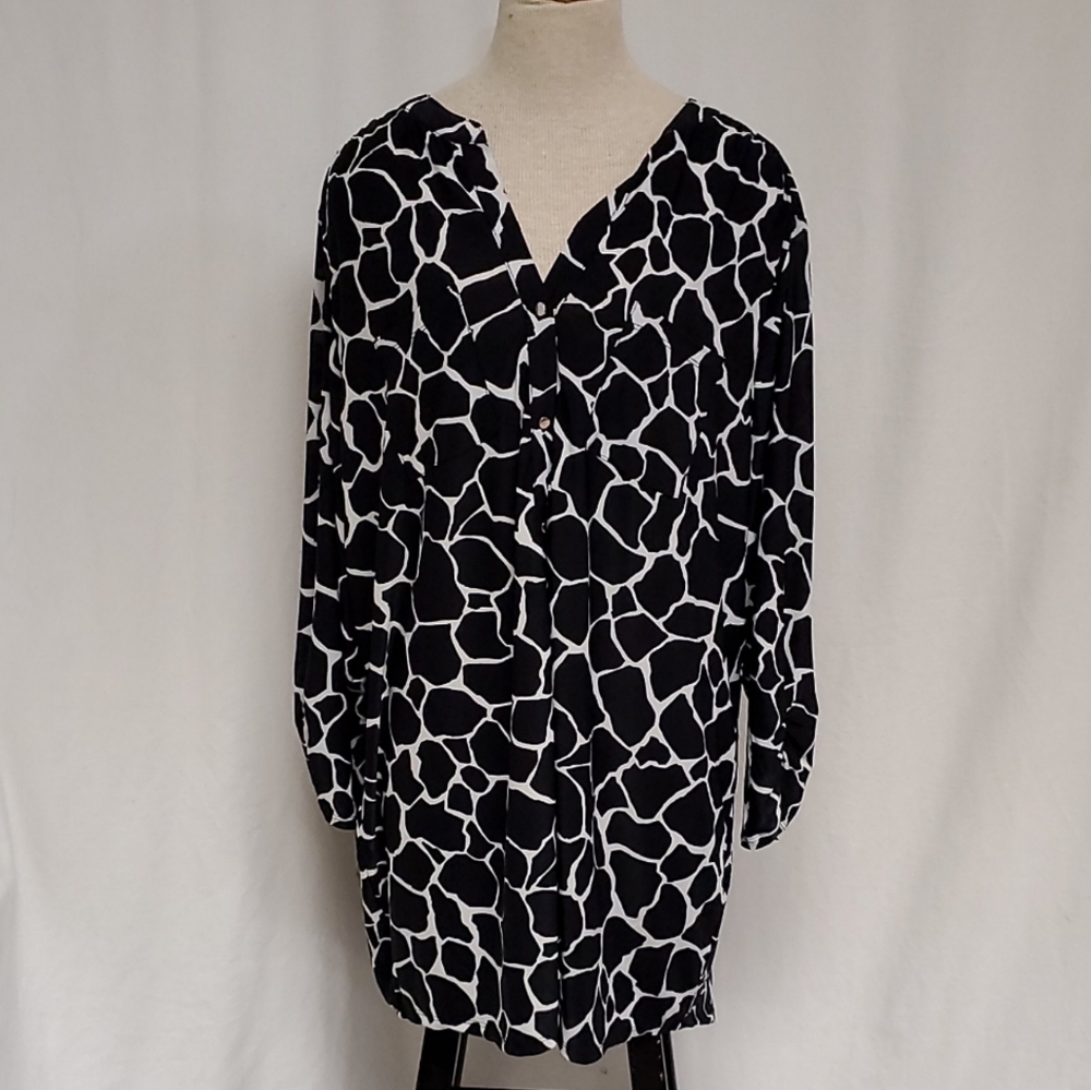 Animal print blouse